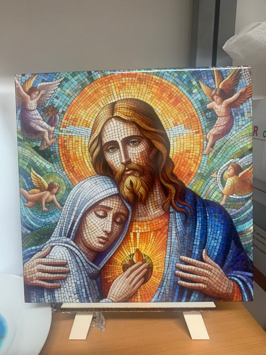 Immagine sacra su piastrella 20x20
