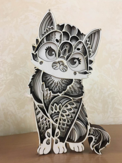 Gatto 3 d